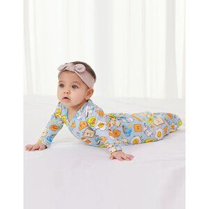 Bamboo Buds Baby Nightgown Sleeper Gown Long Sleeve Pajama Gowns Viscose 3-6mo